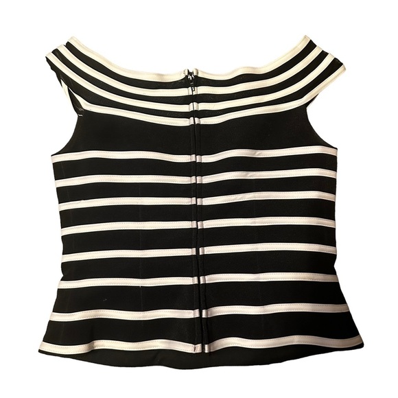 Cache 90s Vintage Off Shoulder Top Size 10 - Picture 4 of 5